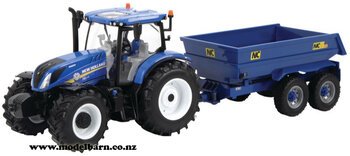 1/32 New Holland T6.175 & NC 314 Tip Trailer-farm-equipment-Model Barn