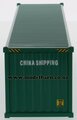 1/50 40ft Plastic Shipping Container "China Shipping" (green)