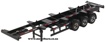 1/50 40' Skeletal Semi Trailer (black)-trucks-and-trailers-Model Barn