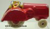 Oliver 70 Orchard Tractor (red & yellow, repainted, missing head, 123mm)