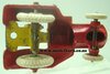 Oliver 70 Orchard Tractor (red & yellow, repainted, missing head, 123mm)