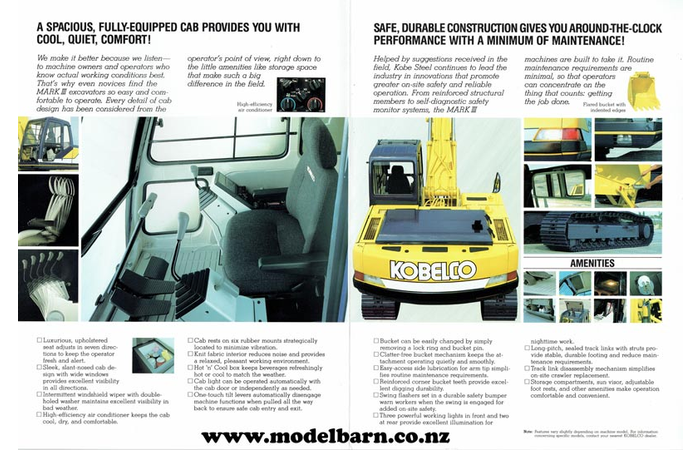 Kobelco Mark III Series Excavators Brochure - Books & Brochures-Sales ...