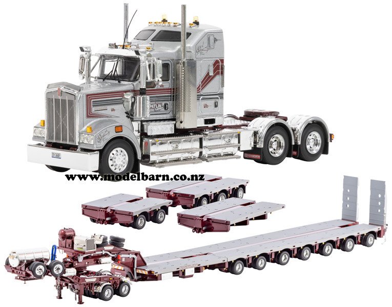 1/50 Kenworth T909 with Drake 2x8 Dolly & 12x8 Low Loader Combo 