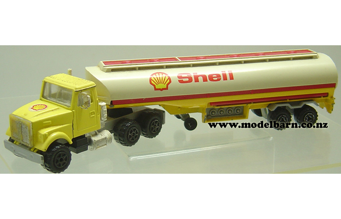 1/60 White Prime Mover & Tanker Semi-Trailer "Shell" (unboxed)