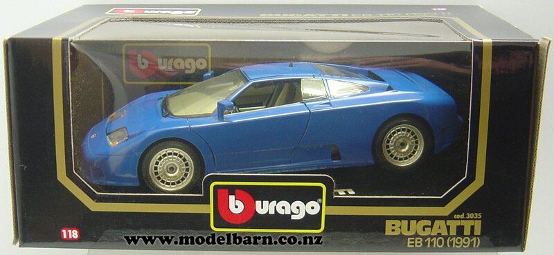 1/18 Bugatti EB110 (1991, blue) - Vehicles-Bugatti : Model Barn 