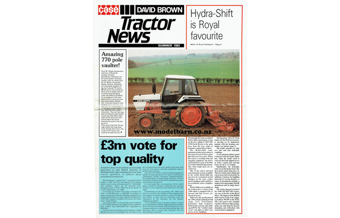 Case David Brown Tractor News Summer 1983