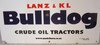 Lanz & KL Bulldog Enamel Sign (610mm x 915mm)