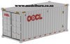 1/50 20ft Plastic Shipping Container "OOCL" (white)