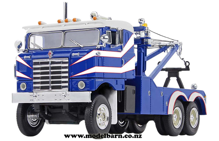 1/34 Kenworth Bullnose Tow Truck (1953, Rich Blue & White)