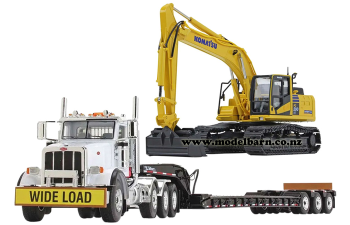 1/50 Peterbilt 367 & Low Loader & Komatsu PC290LCi-11 Excavator Combo