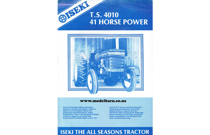 Iseki TS 4010 Tractor Brochure