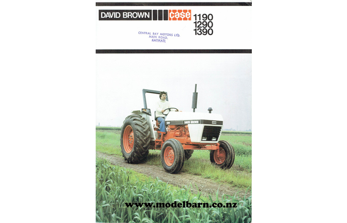 David Brown Case 1190, 1290, 1390 Tractors Sales Brochure