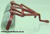 1/32 Disc Harrow (dark red & silver) Britains