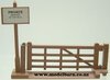 1/32 Farm Gate & Sign (x 8, unboxed) Britains