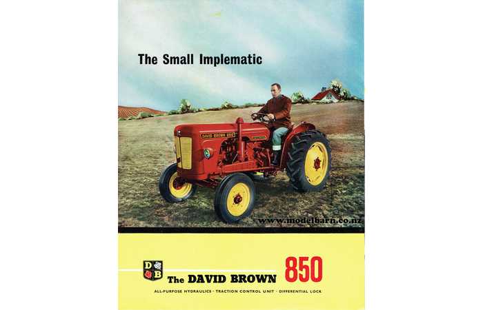 David Brown 850 Implematic Tractor Sales Brochure