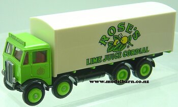 1/76 AEC Mammoth Mark III 4-Axle Box Truck "Roses Lime Juice Cordial"-aec-Model Barn