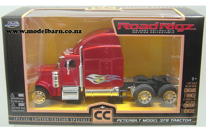 1/32 Peterbilt 379 Prime Mover (crimson with flames)