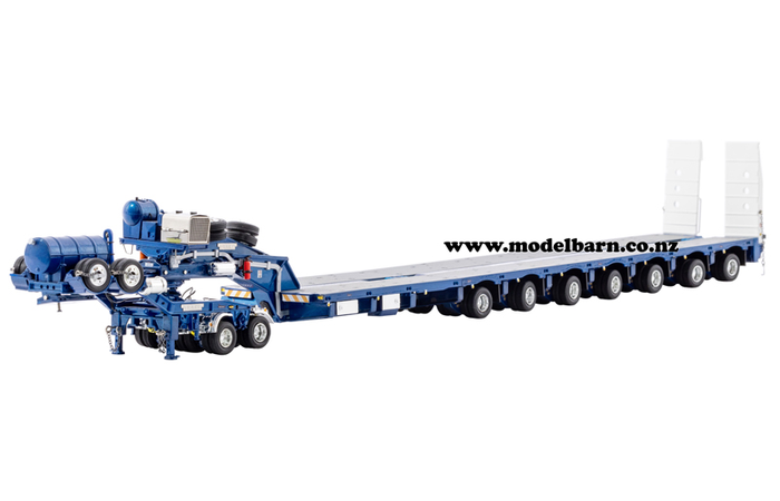 1/50 Drake 2x8 Dolly & 7x8 Steerable Trailer (Metallic Blue)