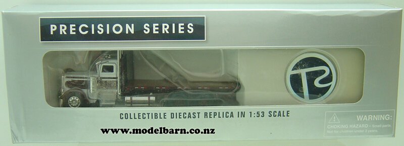 1/53 Peterbilt 388 Flat Deck 6-Wheel Truck (brown & white) - Trucks &  Trailers-Peterbilt : Model Barn - Tonkin Replicas Obsolete