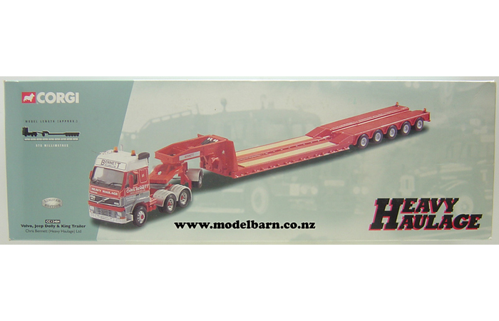 1/50 Volvo FH16-520 Prime Mover & Low Loader Semi Trailer "Chris Bennett" (damaged)