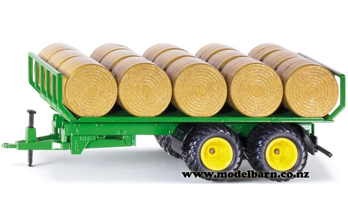 1/32 Round Bale Trailer & 15 Bales