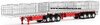 1/50 Freighter Flat Top B-Double Trailer Set (white & red)