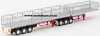 1/50 Freighter Flat Top B-Double Trailer Set (white & red)