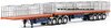 1/50 Freighter Flat Top B-Double Trailer Set (orange & blue)