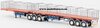 1/50 Freighter Flat Top B-Double Trailer Set (orange & blue)