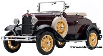 1/18 Ford Model A Roadster (1931, Ford Maroon)-ford-Model Barn