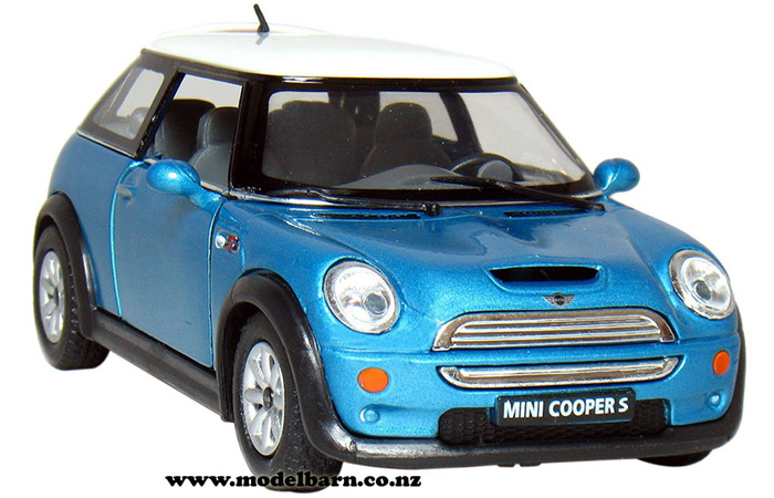 1/28 Mini Cooper S (blue & white)