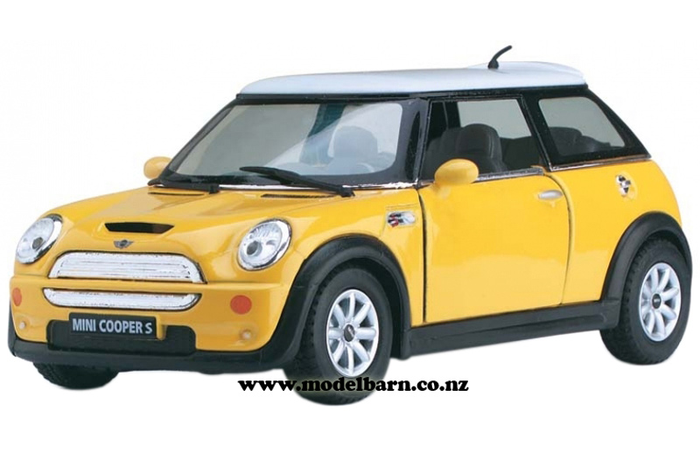 1/28 Mini Cooper S (yellow & white)