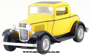 1/34 Ford 3-Window Coupe (1932, yellow)-ford-Model Barn
