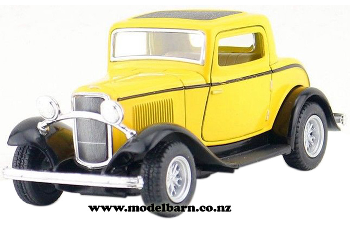 1/34 Ford 3-Window Coupe (1932, yellow)