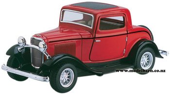1/34 Ford 3-Window Coupe (1932, red)-ford-Model Barn