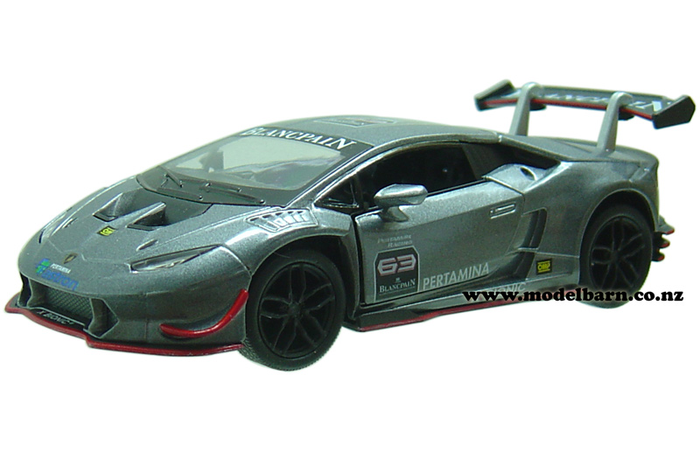 1/36 Lamborghini Huracan LP 620-2 Super Trofeo Race Car (grey)