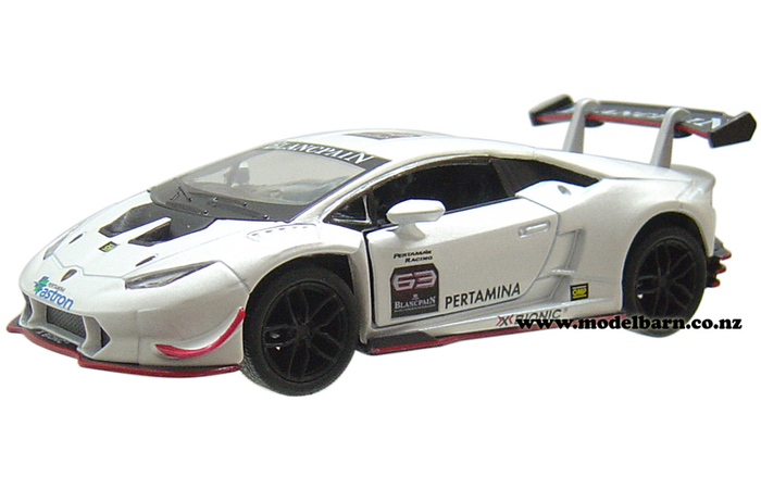 1/36 Lamborghini Huracan LP 620-2 Super Trofeo Race Car (white)