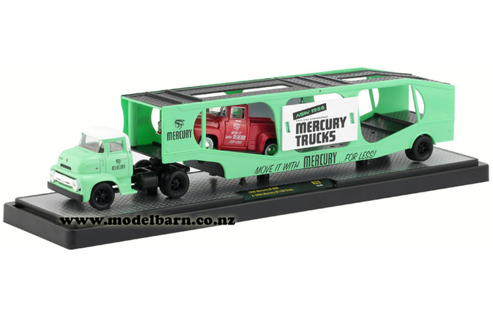 1/64 Mercury M-600 with Semi Transporter Trailer & Mercury F100 (1956)