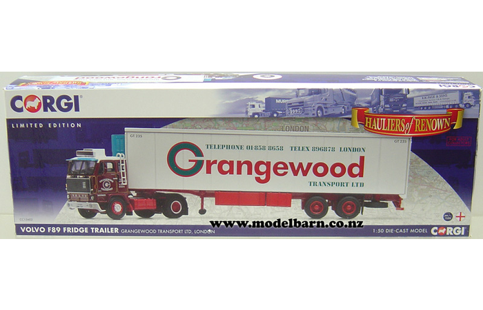 1/50 Volvo F89 Prime Mover & Semi Refer Trailer "Grangewood Transport Ltd"