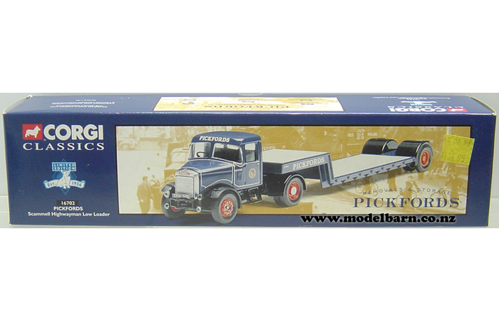 1/50 Scammell Highwayman Prime Mover & Semi Low Loader Trailer "Pickfords"