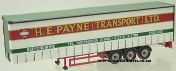 1/50 Semi Curtainside Trailer "HE Payne Transport Ltd"-trailers-Model Barn