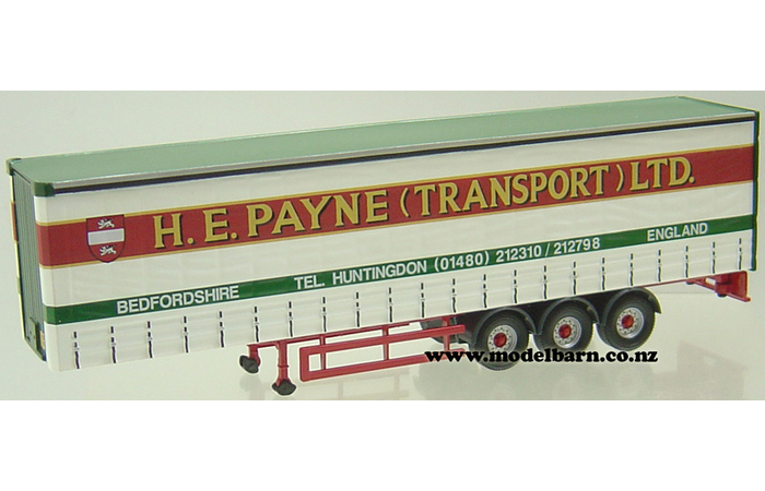 1/50 Semi Curtainside Trailer "HE Payne Transport Ltd"