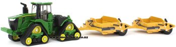 1/64 John Deere 9RX 590 & 2 Deere 1812D Towed Scrapers Set-farm-equipment-Model Barn