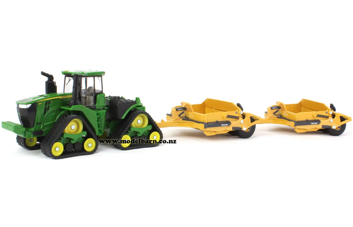 1/64 John Deere 9RX 590 & 2 Deere 1812D Towed Scrapers Set