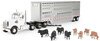 1/32 Freightliner 122SD with Semi Livestock Trailer & Cattle