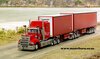 1/50 Freighter Eziliner B-Double Trailer Set (red)