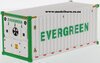 1/50 20ft Refer Shipping Container "Evergreen" (plastic)