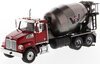 1/50 Western Star 4700 SF Concrete Mixer (Metallic Red & Gunmetal Grey)