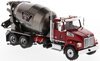 1/50 Western Star 4700 SF Concrete Mixer (Metallic Red & Gunmetal Grey)