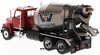 1/50 Western Star 4700 SF Concrete Mixer (Metallic Red & Gunmetal Grey)